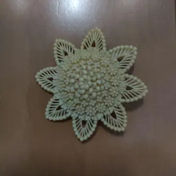 셀룰로이드 꽃 브로치 빈티지 앤티크