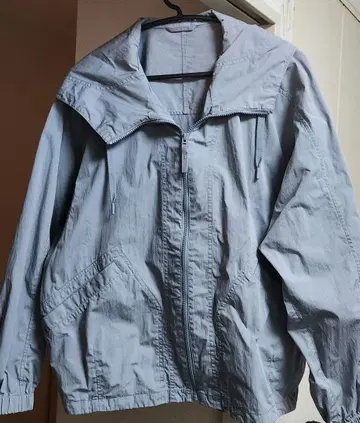 후디드 블루종 M 그레이 유니클로 U