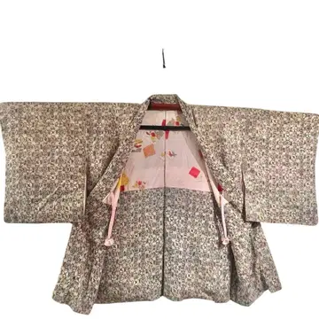 앤티크 겉옷 순수 실크 아르데코 다이쇼 로망