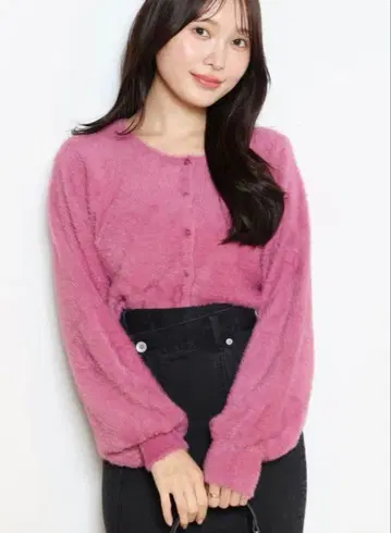 머큐리 듀오 롱 슬리브 샤기 니트 가디건 미사용 새상품