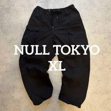 인기 NULL TOKYO 카고 팬츠 XL 와이드 팬츠 블랙 빔즈
