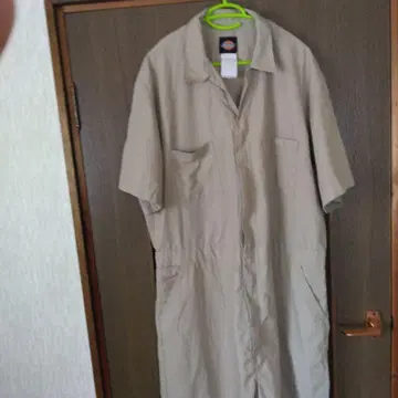 Dickies 작업복 오버롤 반팔 베이지