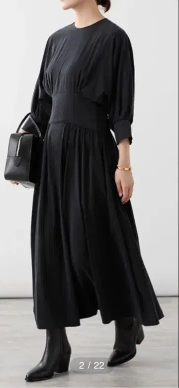 VERMEIL par iena 코르셋 원피스 네이비