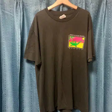 빈티지 Hanes 하와이 도마뱀 T셔츠 L