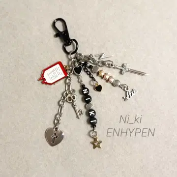 ENHYPEN 니키 Niki 이미지 비즈 참 키링