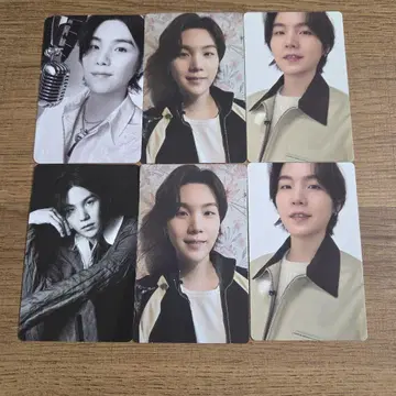 BTS SUGA 윤기 공식 트레이딩 카드 6장 세트