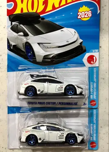 핫휠 토요타 프리우스 커스텀 루프 유무 2대 세트