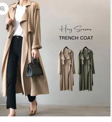 HEY SEASONS 트렌치코트 코트 여성용
