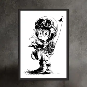 448. 아트 포스터 캐릭터 인테리어 아메리칸 팝 프레임 포함