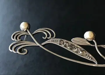 금공 세공 진주 오비 고정 띠 앤티크