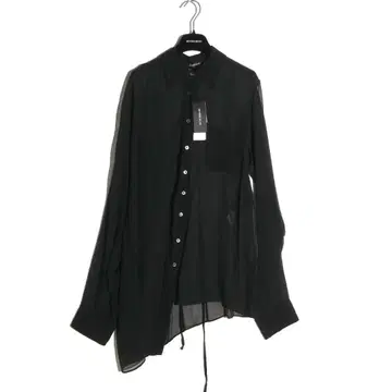 ANN DEMEULEMEESTER 드롭 숄더 실크 조젯 38