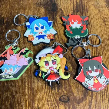 동방 프로젝트 러버 키링 5개