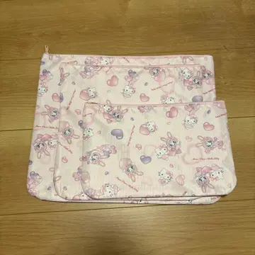 미사용 새상품 키티 메조 피아노 핑크 파우치 세트 묶음 판매