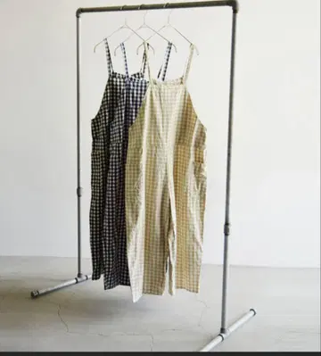 Gauze# 깅엄 체크 살로펫 여성용