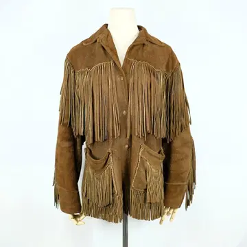 1970s Field's Westwear 프린지 가죽 자켓