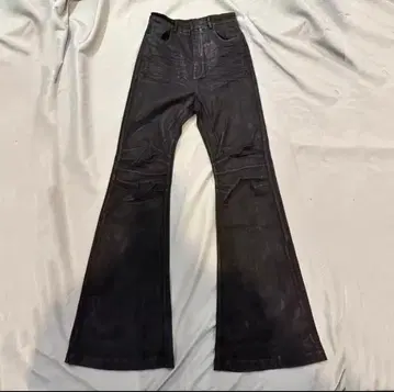 블랙 플레어 데님 부츠컷 y2k 다크웨어