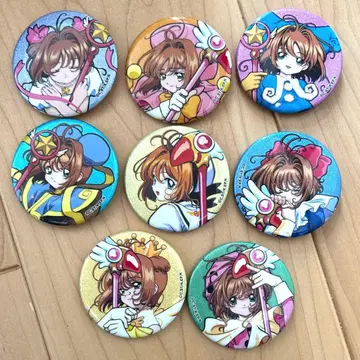 CC 사쿠라 카드캡터 사쿠라 글리터 캔뱃지 8점 컴플리트 2