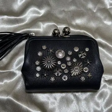 페르케 perche 가마구치 스터드 접이식 지갑