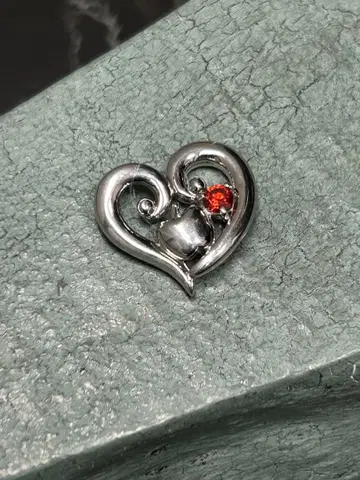 [4-E] 디즈니 / SV925 / 백설공주 하트 펜던트 탑