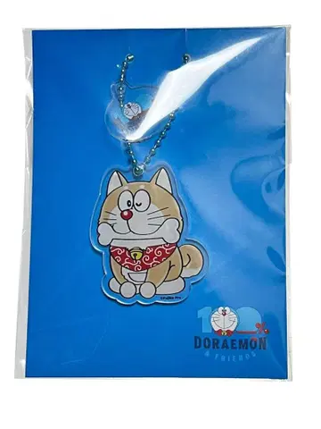 100% 도라에몽 & 프렌즈전 아크릴 2단 키링 시바견 도라에몽