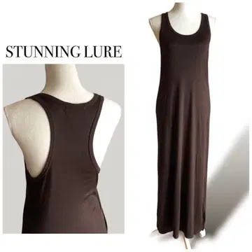 STUNNING LURE 스터링 루어 슬리브리스 롱 원피스