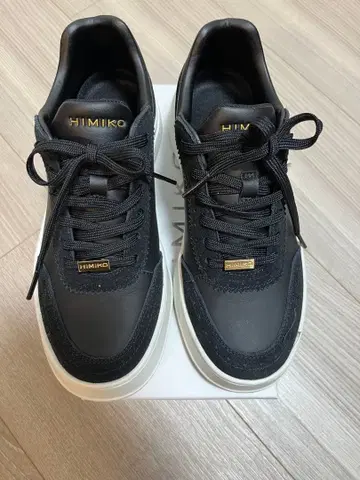 히미코 통굽 코트 밑창 스니커즈 24cm (블랙)