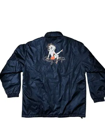 베티 붑/얇은 충전솜 블루종/블랙/M, L