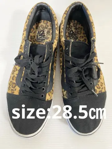 반스 레오파드 무늬 스니커즈 28.5cm
