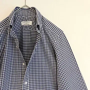 [미사용에 가까운 깅엄 체크] 투모로우랜드 필그림 BD셔츠 38-15
