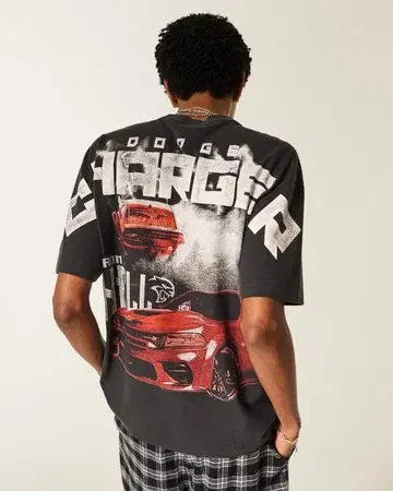 새상품 XL Dodge Charger Hellcat 레이싱 T셔츠