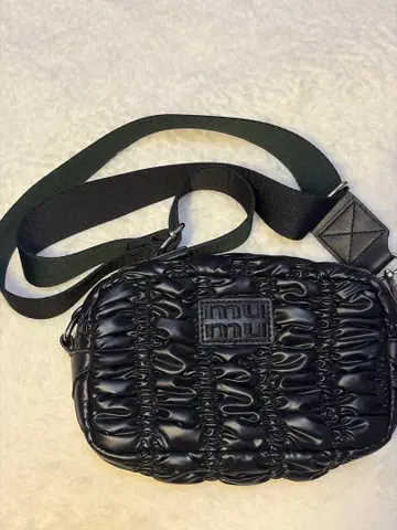 MURUA 퀼팅 카메라백 블랙