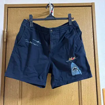 네이비 상어 자수 숏팬츠 랄프 로렌