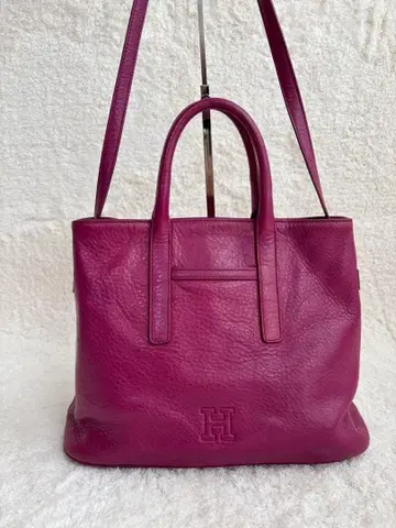 HIROFU 히로후 주름 가죽 숄더 핸드백 핑크 퍼플 Y2K