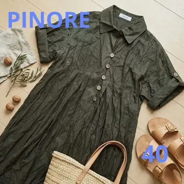 PINORE 냉감 플리츠 원피스 A라인 체형 커버 40 L상당