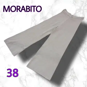 MORABITO 모라비토 와이드 이지 팬츠 니트 베이지 38