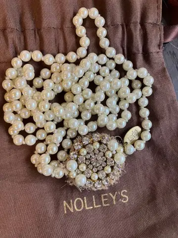 중고 rada 라다 롱 펄 목걸이 비쥬 포함