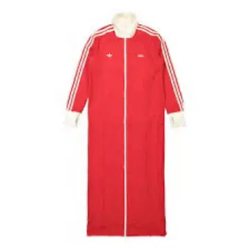 adidas by Avavav 트랙 로브 레드 롱 원피스