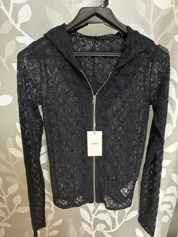 MURUA 레이스 후드 가디건