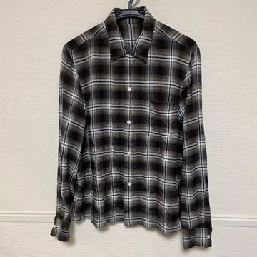 09AW NUMBER (N)INE 넘버나인 체크 레이온 셔츠