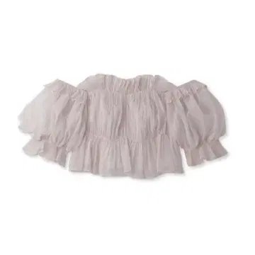 SNIDEL 볼륨 개더 프릴 오프숄더 블라우스