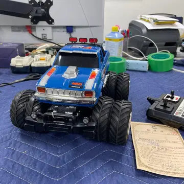 WINCH AWD 무선 조종 자동차 파랑