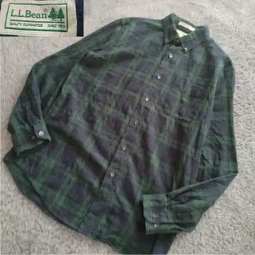 L.L.Bean 엘엘빈 블랙워치 체크 무늬 플란넬 셔츠