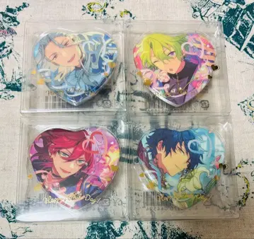 앙스타 화이트데이 하트 캔뱃지 Eden 나기사 히요리 이바라 준