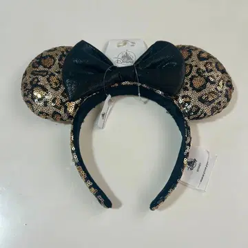 해외 디즈니 한정 판매 레오파드 무늬 미니 마우스 머리띠