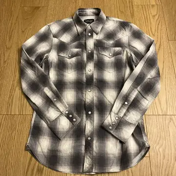 07 AW NUMBER (N)INE Ombre Check shirt