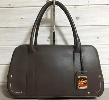 No.38064 네이비 블루 오구라 마사토 천연 가죽 토트 백