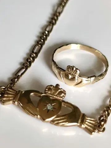 클라다링 팔찌 2점 k9 앤티크 반지 앤티크 팔찌