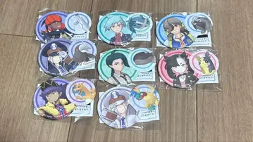 포켓몬 마스터즈 EX 포켓몬&트레이너 캔뱃지 전 8종 세트