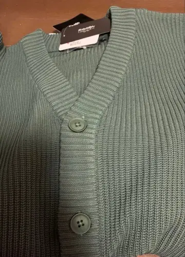 새상품 THRUXTON 그린 가디건 남성용 3L