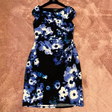 플로럴 프린트 슬리브리스 원피스 랄프 로렌 12 LL